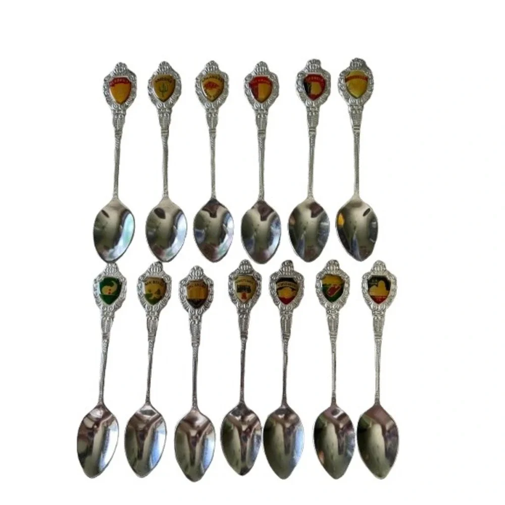 Souvenir Spoon Lot Unisex OS Mixed Good 83pc Vintage Rolex Royal Enamel
